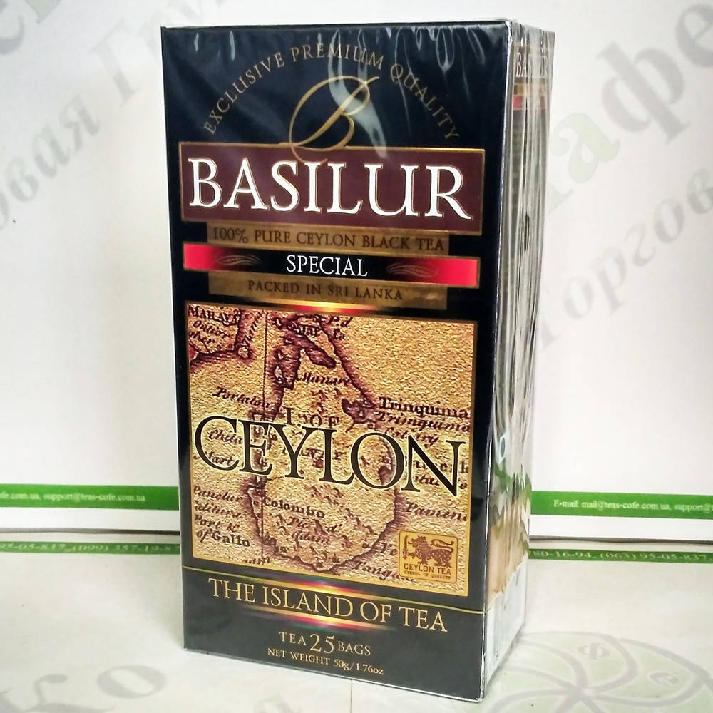 

Чай Basilur Особый (Остров Цейлон) черн. 25*2г