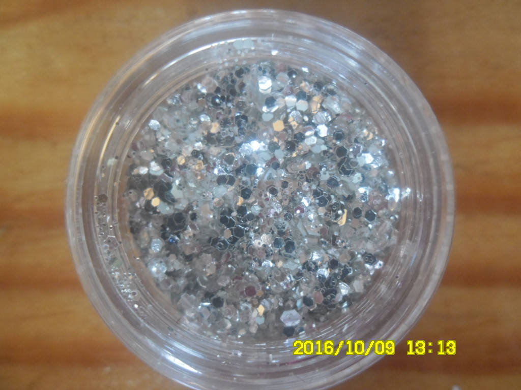 

Блестки ( серебро) для дизайна ногтей, Серый