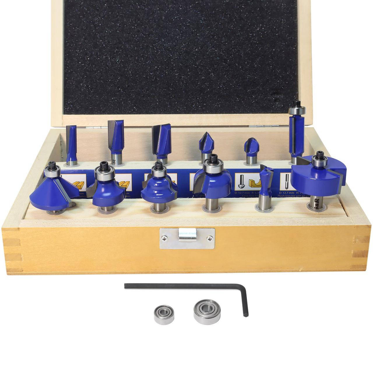 

Набор фрез по твердой древесине S&R 12 шт (216904012)