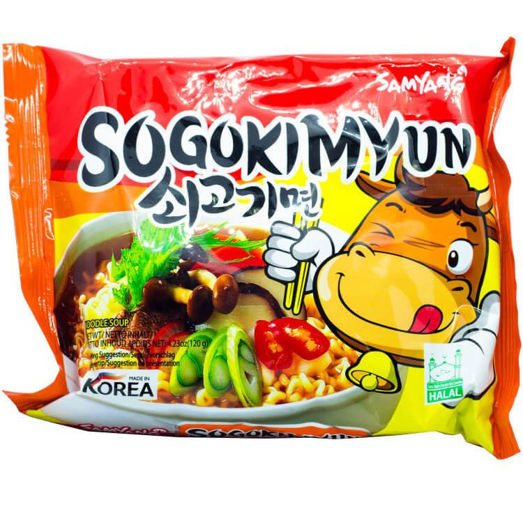 

Суп рамьон з яловичиною Sogokimyun Samyang 120г