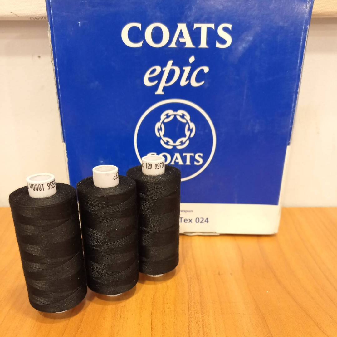 

Нитка COATS EPIK №150 1000 м.чёрный
