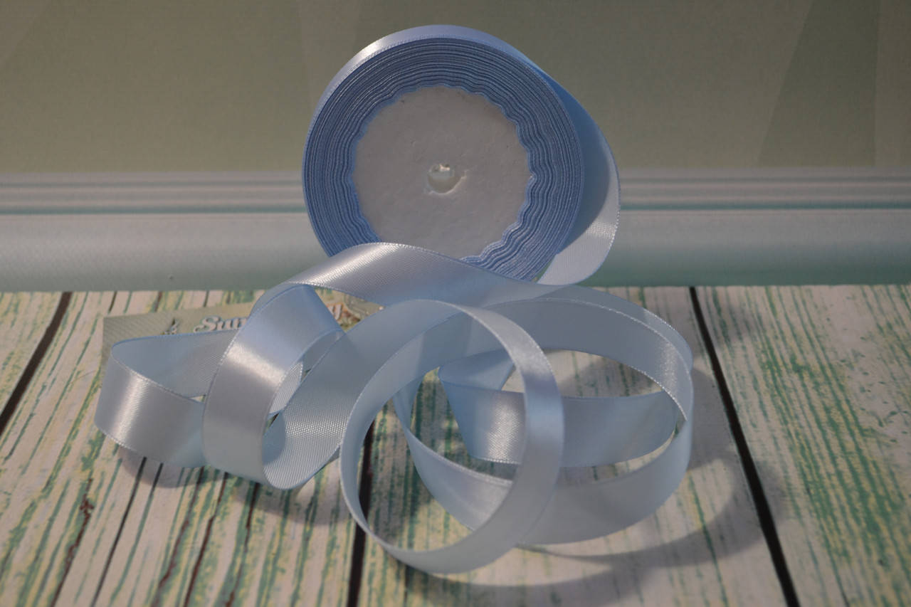 

Лента атласная, 20мм (22метра), цвет - небесно голубой