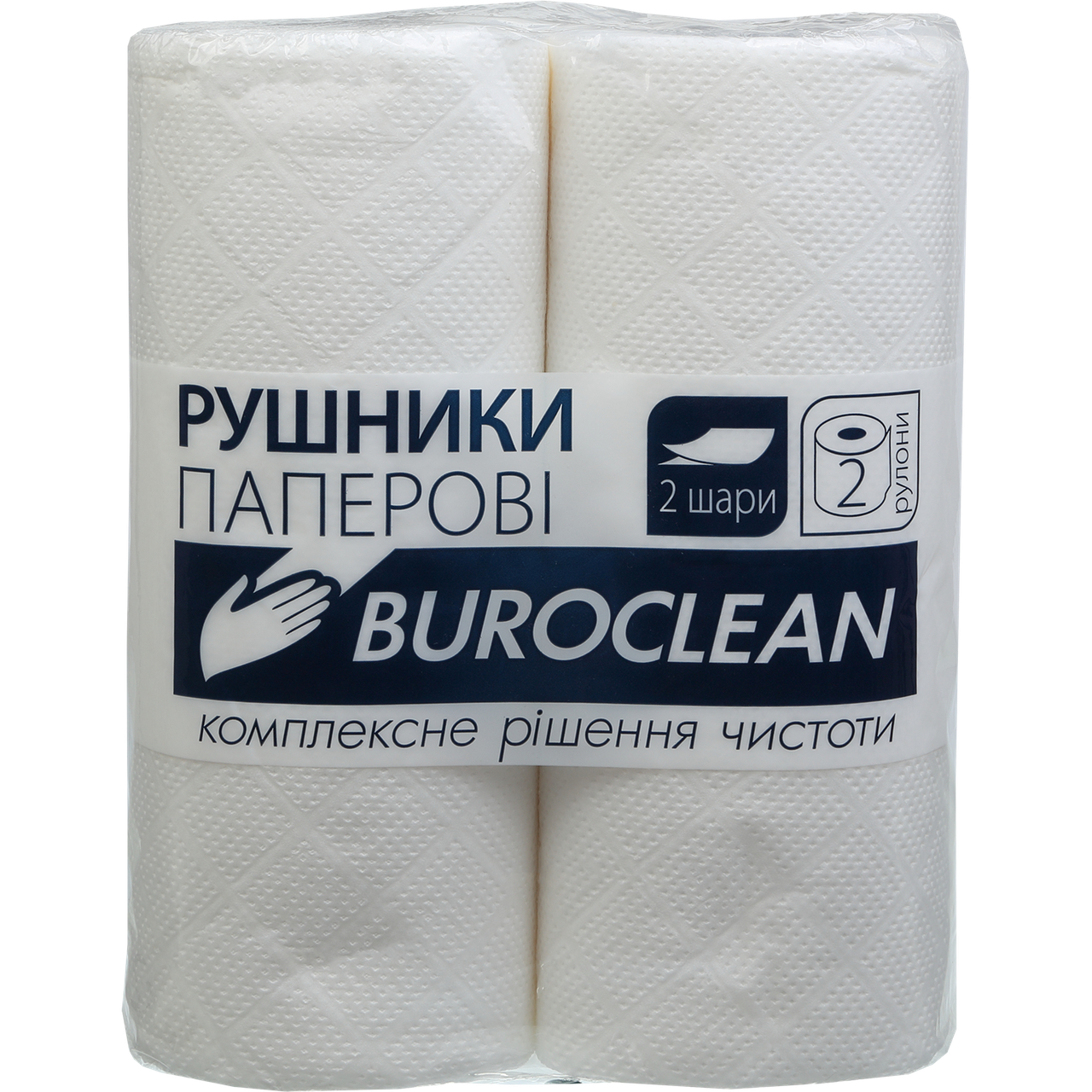 

Полотенца целлюлозные Buroclean 2 рулона белые, Белый