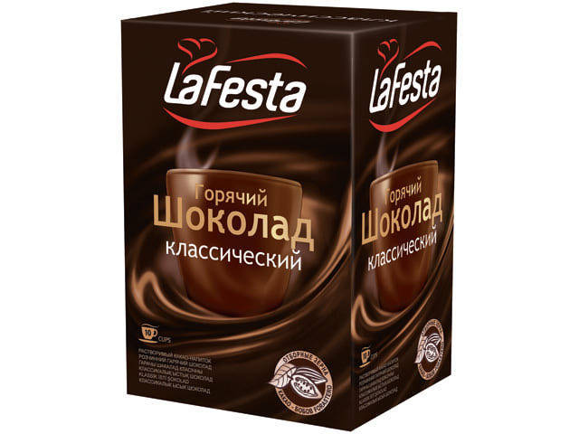 

Горячий шоколад La Festa классический,10пак х22г