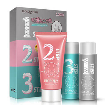 

Набор для удаления черных точек BioAqua: 3-х ступенчатое очищение