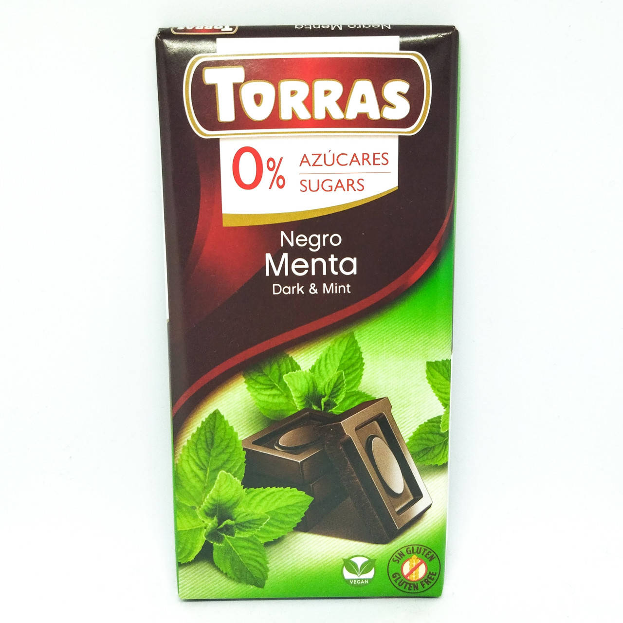 

Черный шоколад Torras c мятой без сахара и глютена, 75 г