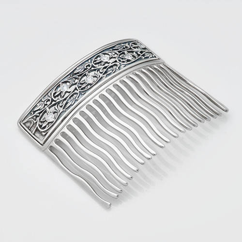 

Серебряный гребень для волос 9307