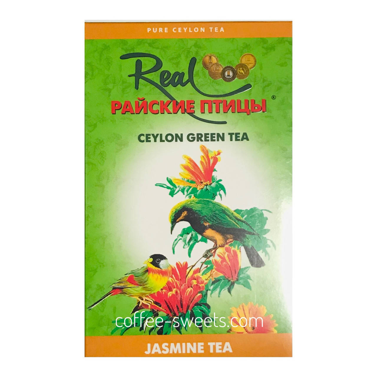 

Чай Райские Птицы 100г зелёный с жасмином