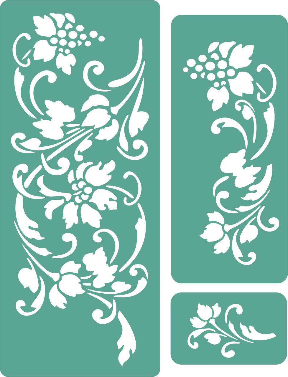 

Трафарет цветочный