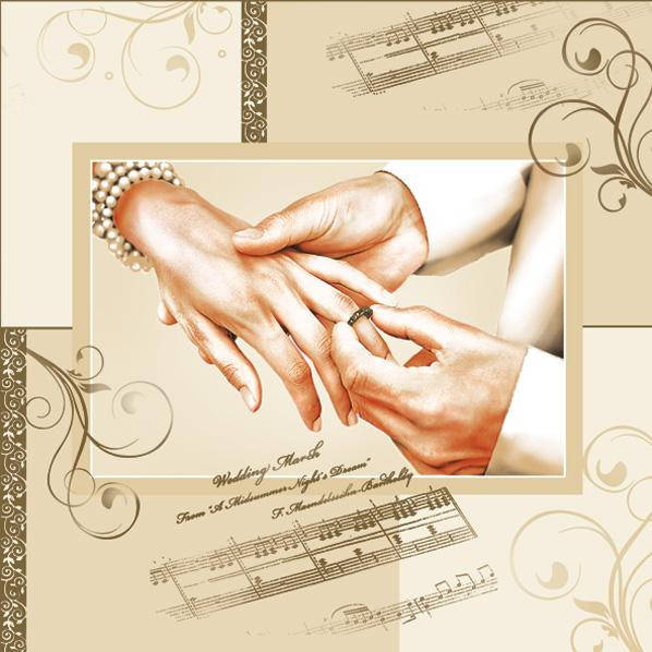 

Салфетки для декупажа "Wedding" (Свадьба) 33*33 см №268
