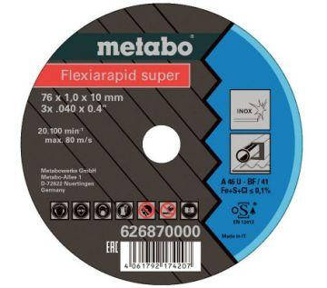 

Круг отрезной по металлу 76х1,0х10 нерж.//Metabo