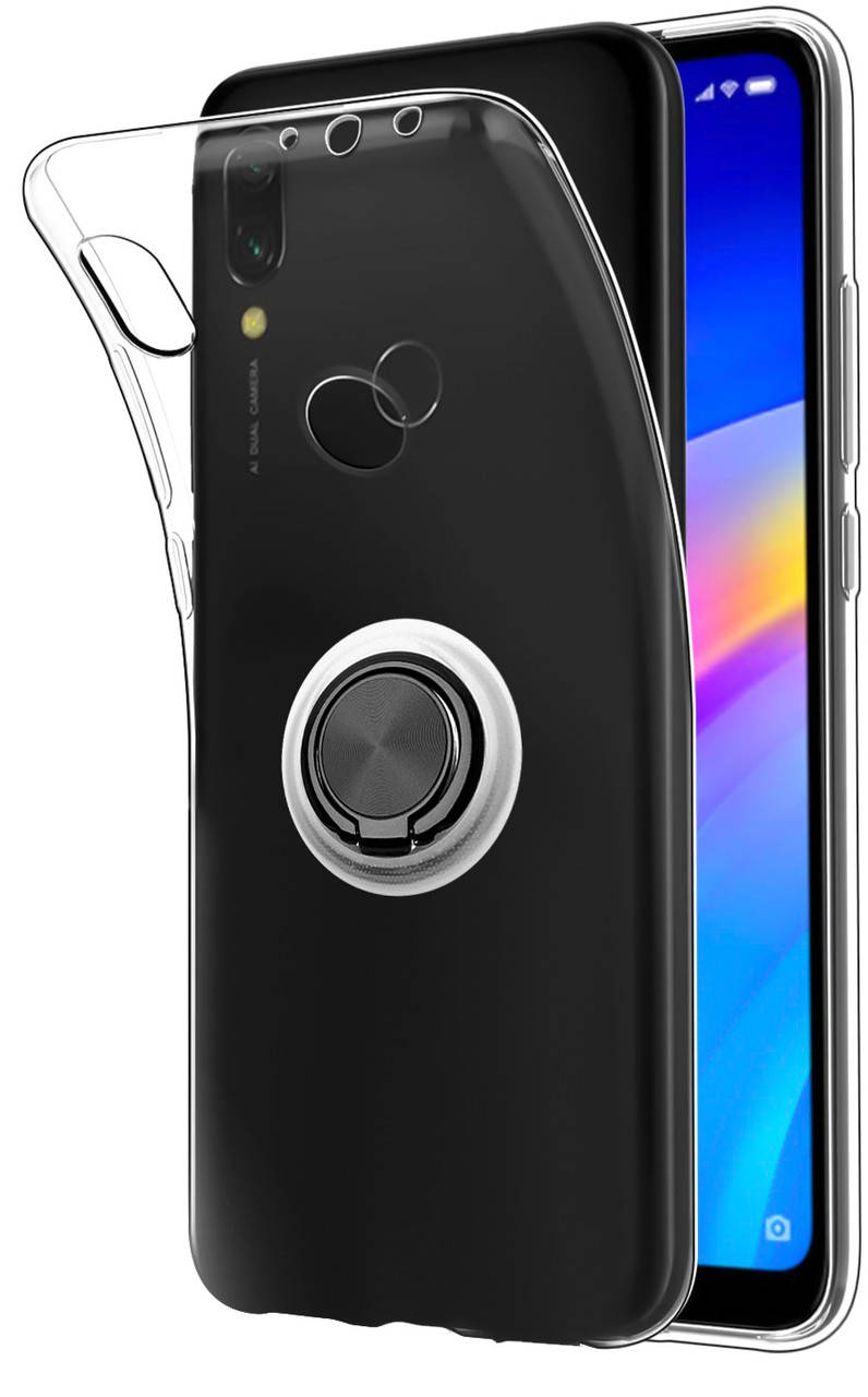 

Прозрачный чехол с кольцом Xiaomi Redmi 7 Черный