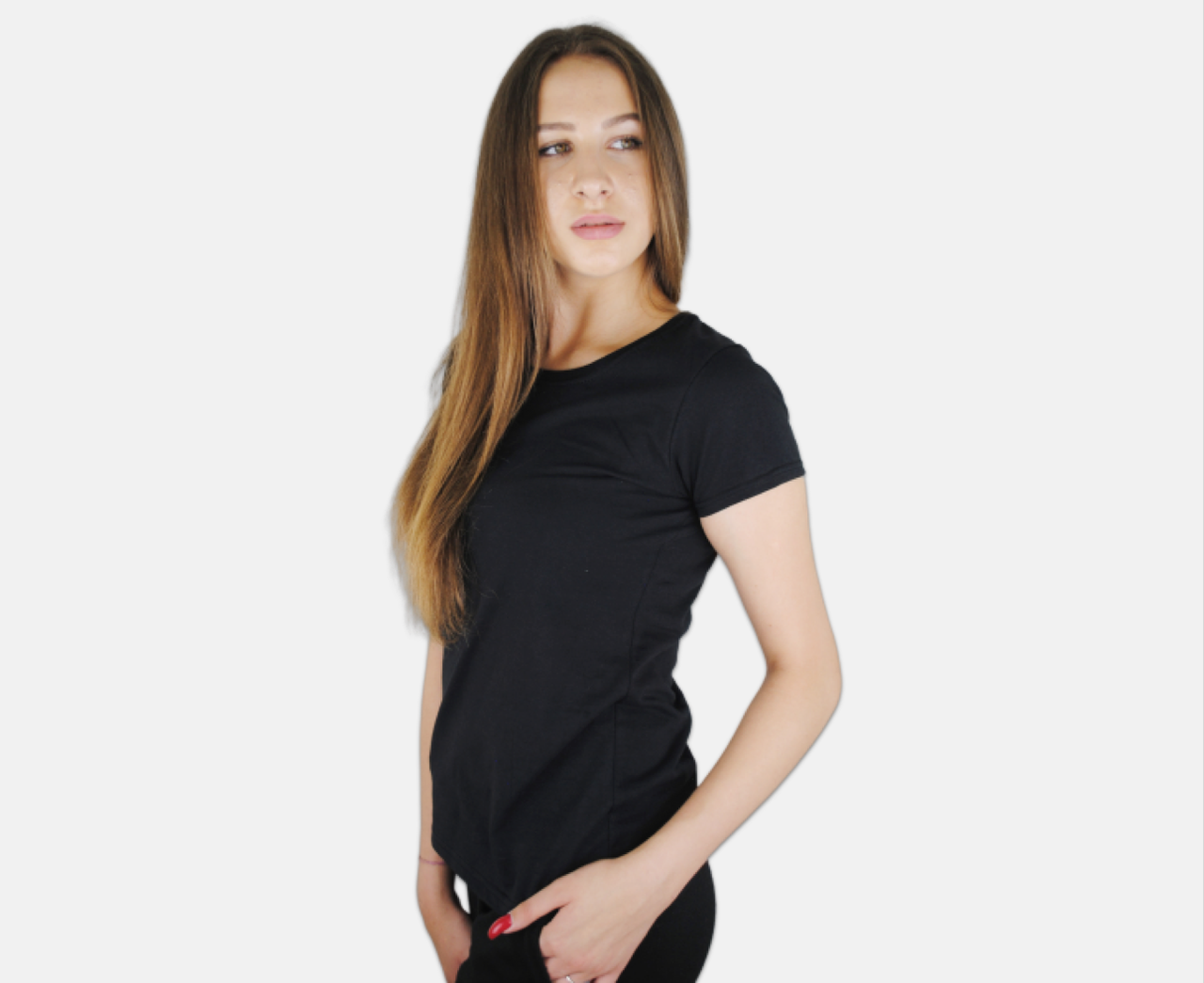 

Женская Футболка Чёрная Классическая Fruit of the loom 61-372-36 XS, Черный