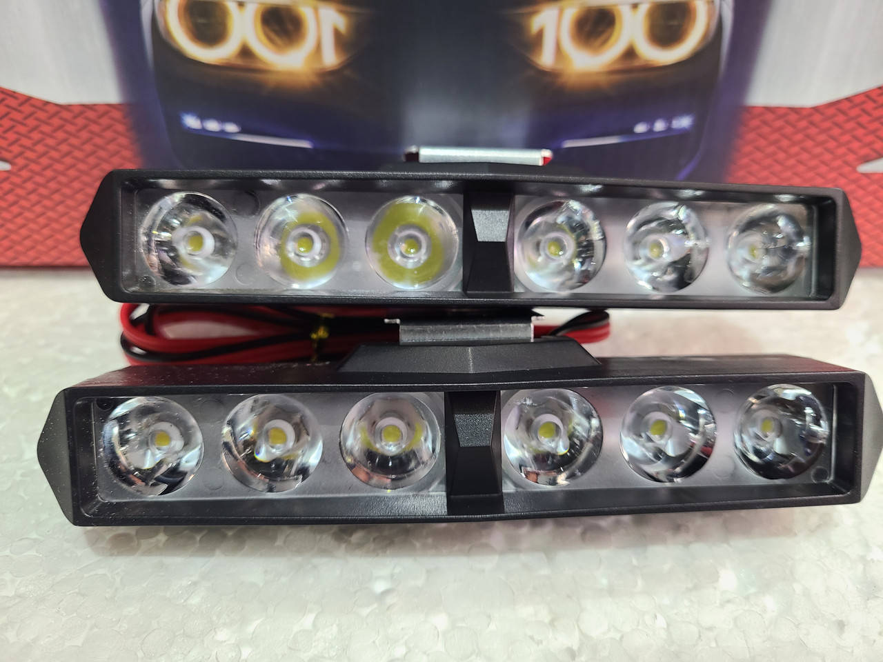 

Светодиодная LED фара 10W 6 диодов дал/свет с функцией стробоскопа (1шт), Белый