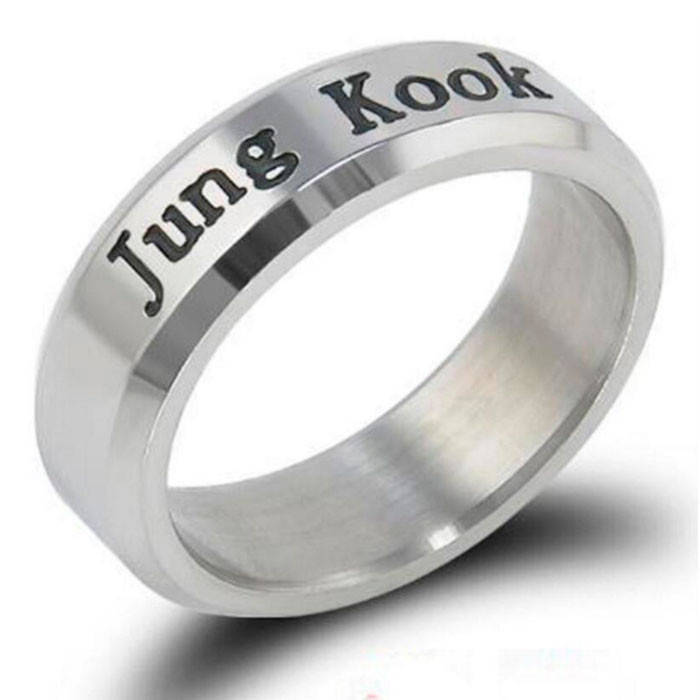 

Кольцо Bioworld Jungkook Чон Чонгук БТС Бантаны 18 Серебристый (8173)