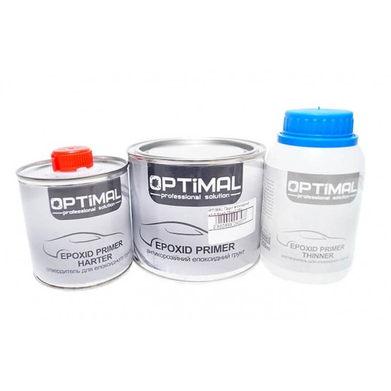 

Грунт эпоксидный OPTIMAL 2 + 1 0,5 л + 0,25 + 0,25, Серый