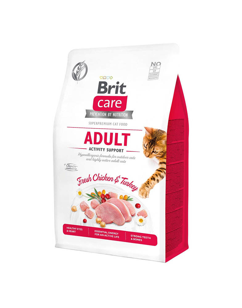 

Brit Care Cat GF Adult Activity Support сухой корм для взрослых кошек 400 г