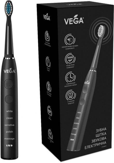 

Электрическая зубная щетка Vega VT-600 B черная