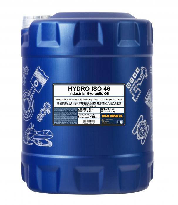 

2102 Гидравлическое масло MANNOL Hydro ISO 46 10л