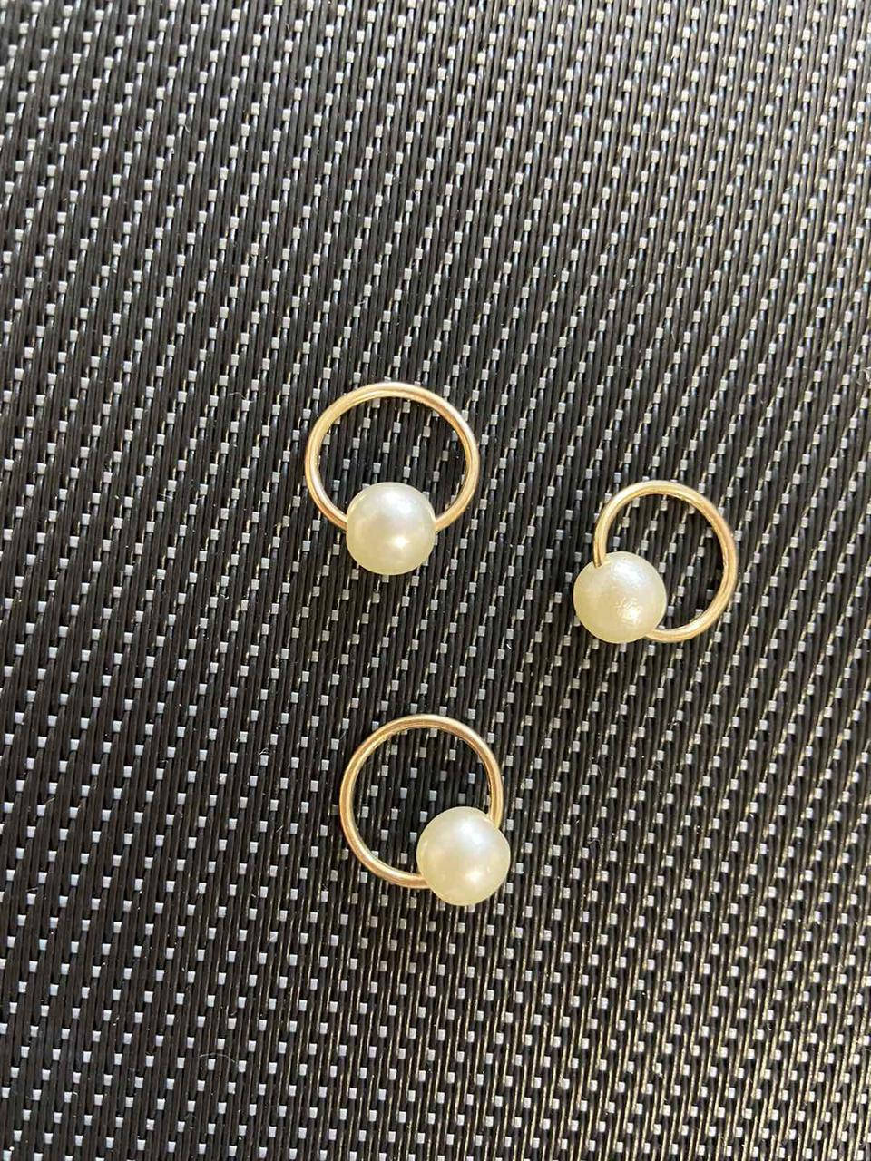 

Колечки для косичек жемчуг