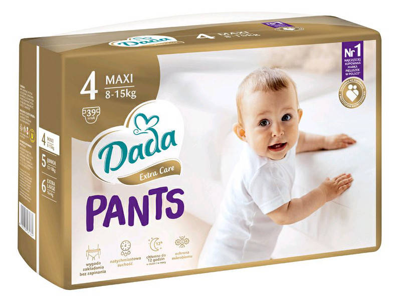 

Подгузники-трусики Dada Extra care 4 (8-15кг), Белый