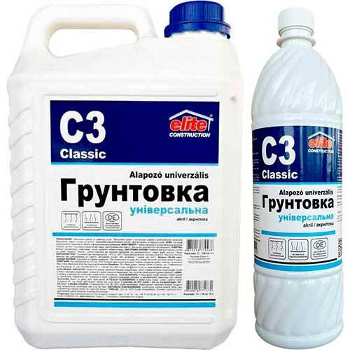 

Грунтовка глубокого проникновения «Классик - 3» Универсальная, 0.9л