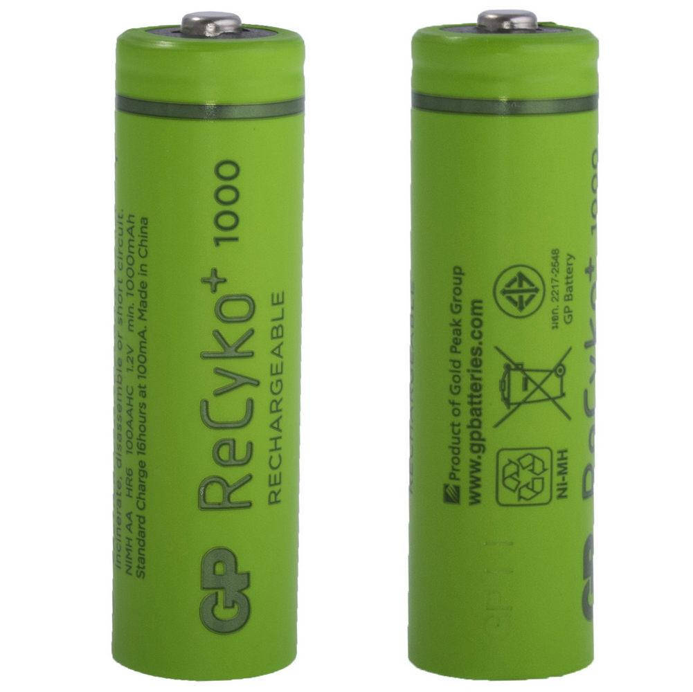 

GP100AAHCE-2GBE4 AA NiMH 1000mAh GP ReCyko (аккумулятор никель-металлгидридный) GP Batteries