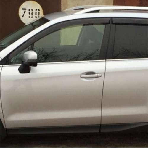 

Дефлекторы окон ветровики Субару Форестер 4 Subaru Forester (SJ) IV 12- КТ (Накладные)