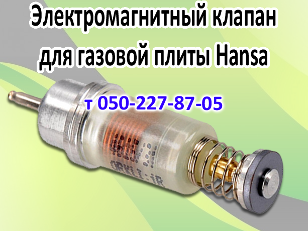 

Клапан электромагнитный для газовой плиты Hansa