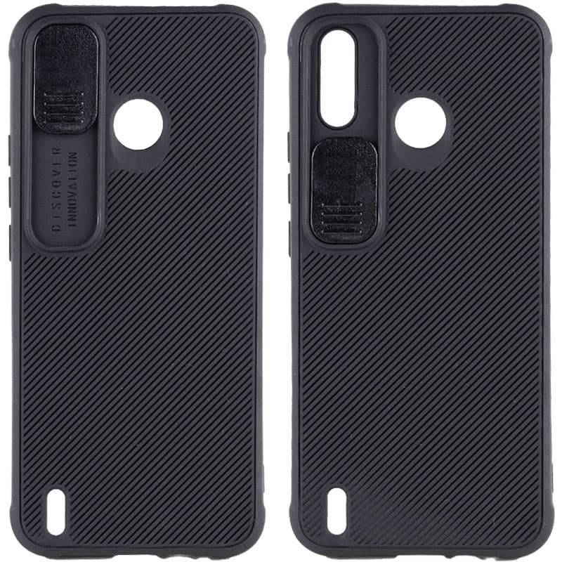 

Чехол Camshield TPU со шторкой защищающей камеру для TECNO Spark 6 Go, Черный