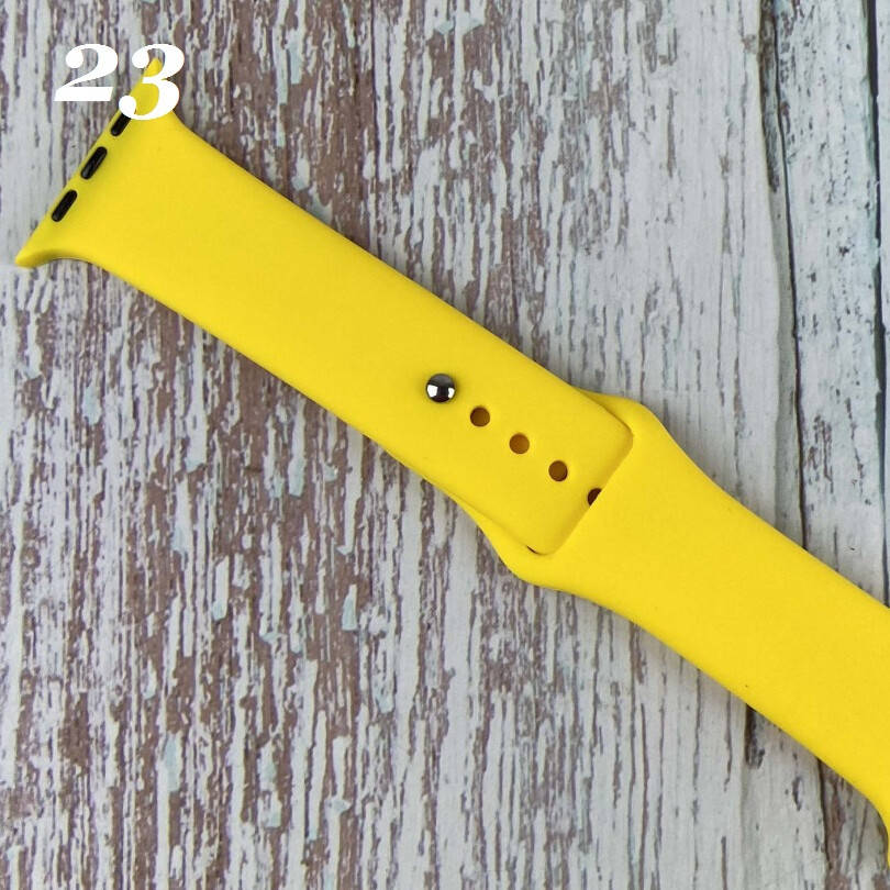 

Силиконовый Спортивный Ремешок Apple Watch Sport Band 38-40 42-44 mm Желтый