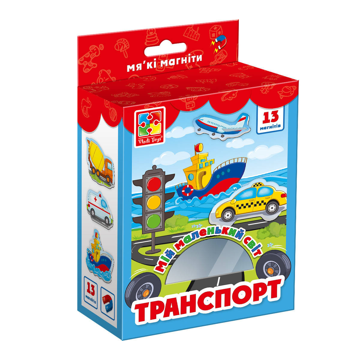 

Игра настольная "Мой маленький мир" Транспорт (Украинский) ", Vladi Toys