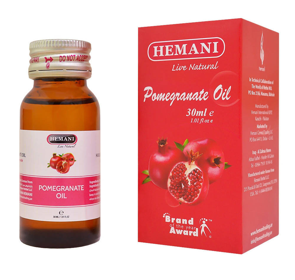 

Натуральное масло гранатовых косточек Hemani