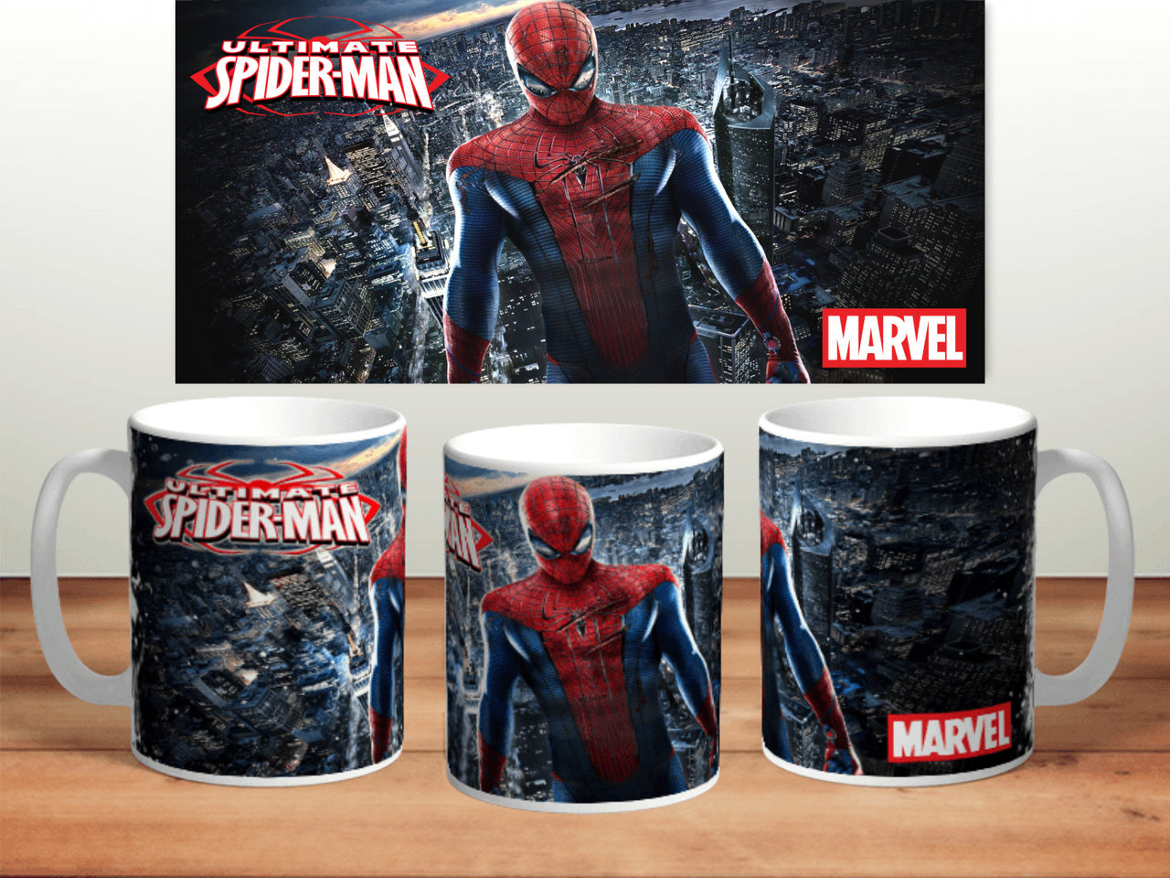 

Кружка Человек-паук. Товары spider man, Белый