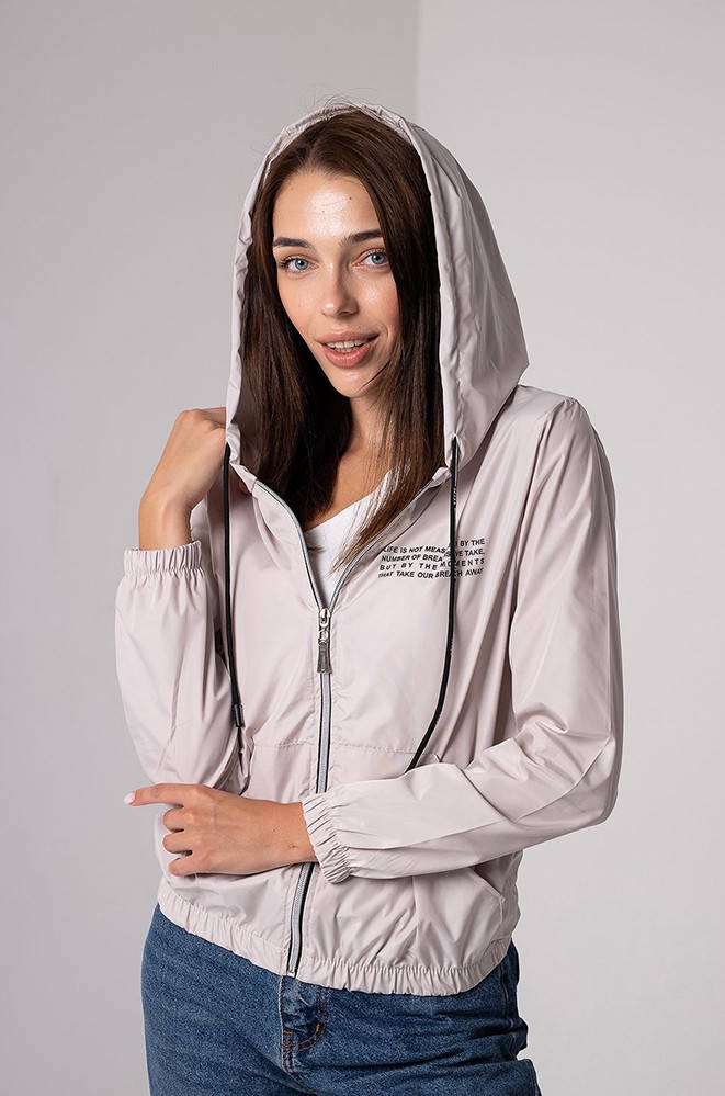 

Ветровка женская бежевая ААА 142016M, Бежевый