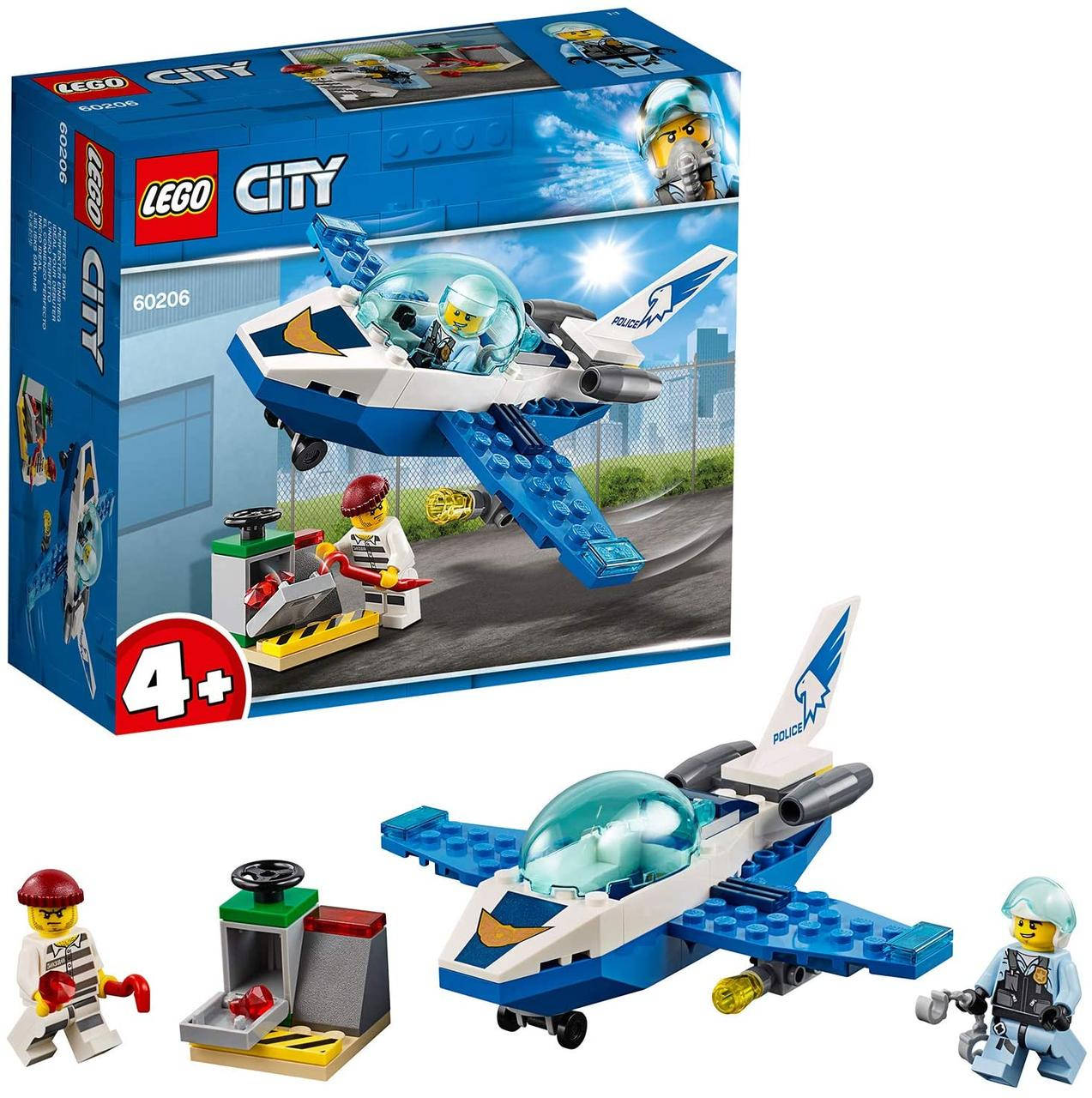 

Конструктор Лего сити 60206 Воздушная полиция патрульный самолёт LEGO City