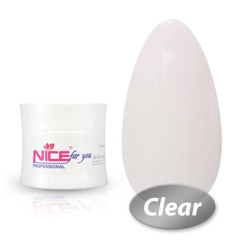 

Гель для наращивания Nice for you Clear прозрачный 5 г