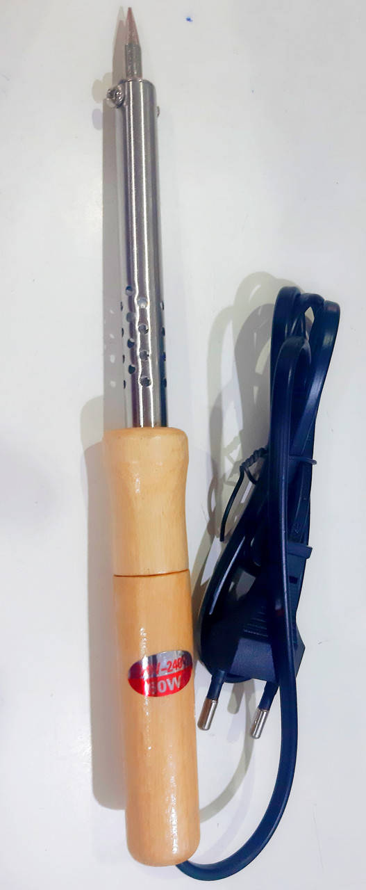 

Паяльник Soldering Iron 60Вт (китай) с деревянной ручкой на блистере