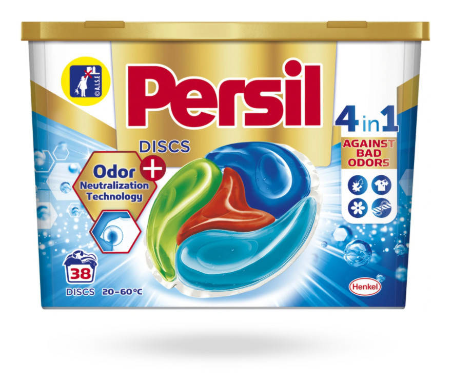 

Капсулы для стирки Persil Discs против плохого запаха 38 шт