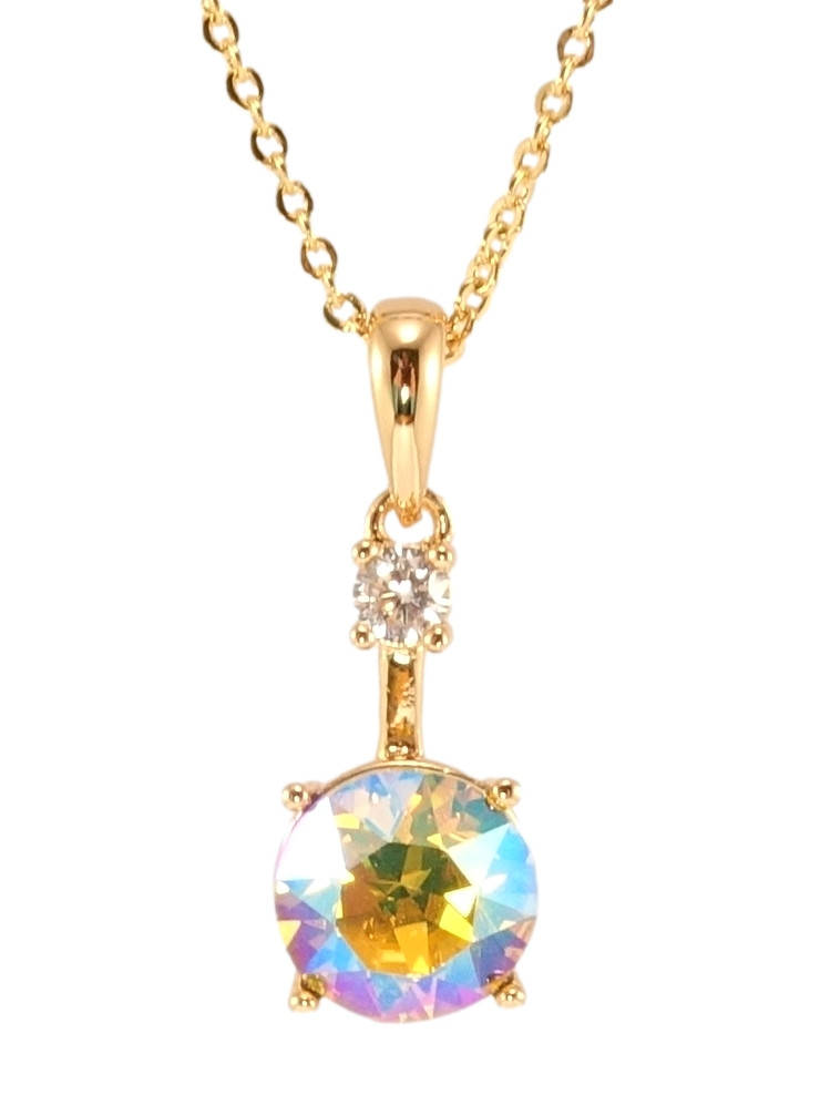 

Кулон Xuping Позолота 18K с кр-ми Swarovski на цепочке "Кристалл Citrine Shimmer" длина 41-46см х 1мм