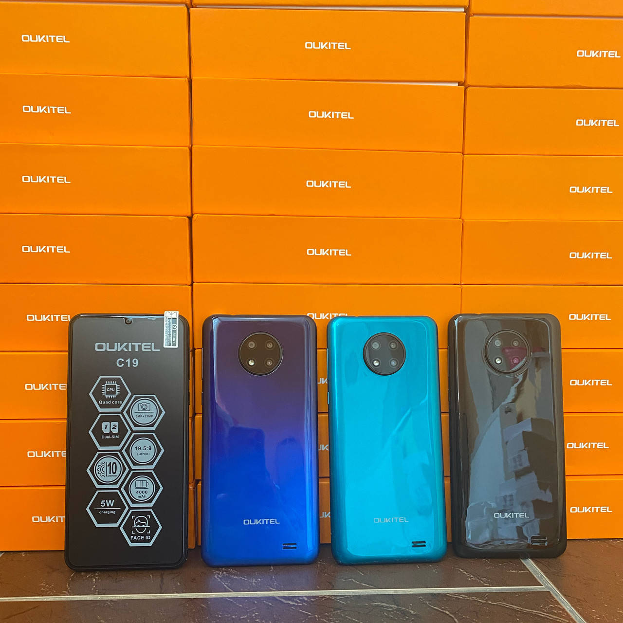 

Смартфон Oukitek C19 Blue 2/16Gb 4G 4000mAh Android 10, Синий