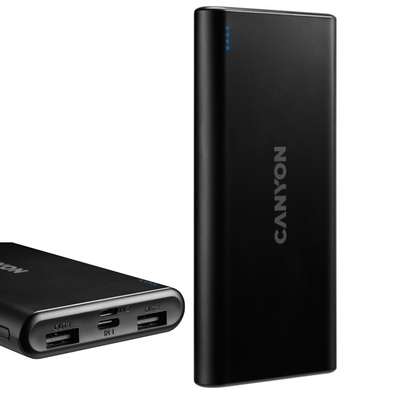 

УМБ Повербанк Power Bank 10000 mhA Cаnyо 2USB Универсальная портативная мобильная батарея. Внешний аккумулятор