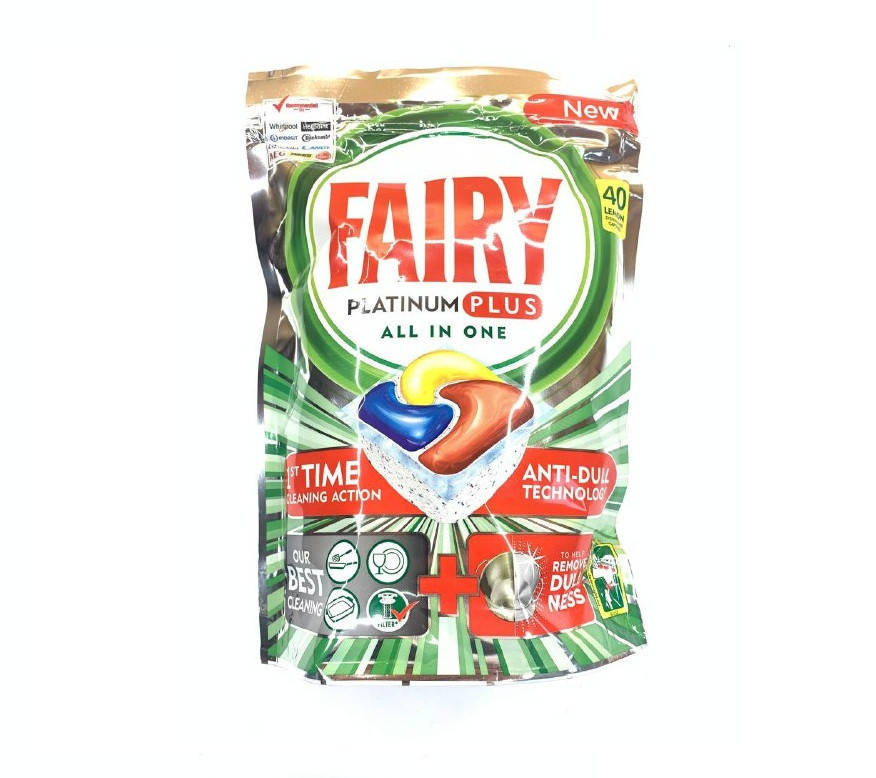 

Капсулы для посудомоечной машины Fairy Platinum Plus All in one (40 шт.)