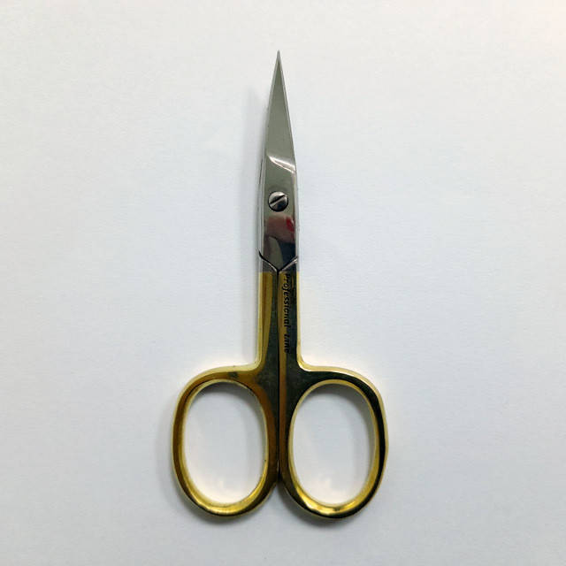 

Маникюрные ножницы для ногтей изогнутые золотые Beauty Luxury HH-10