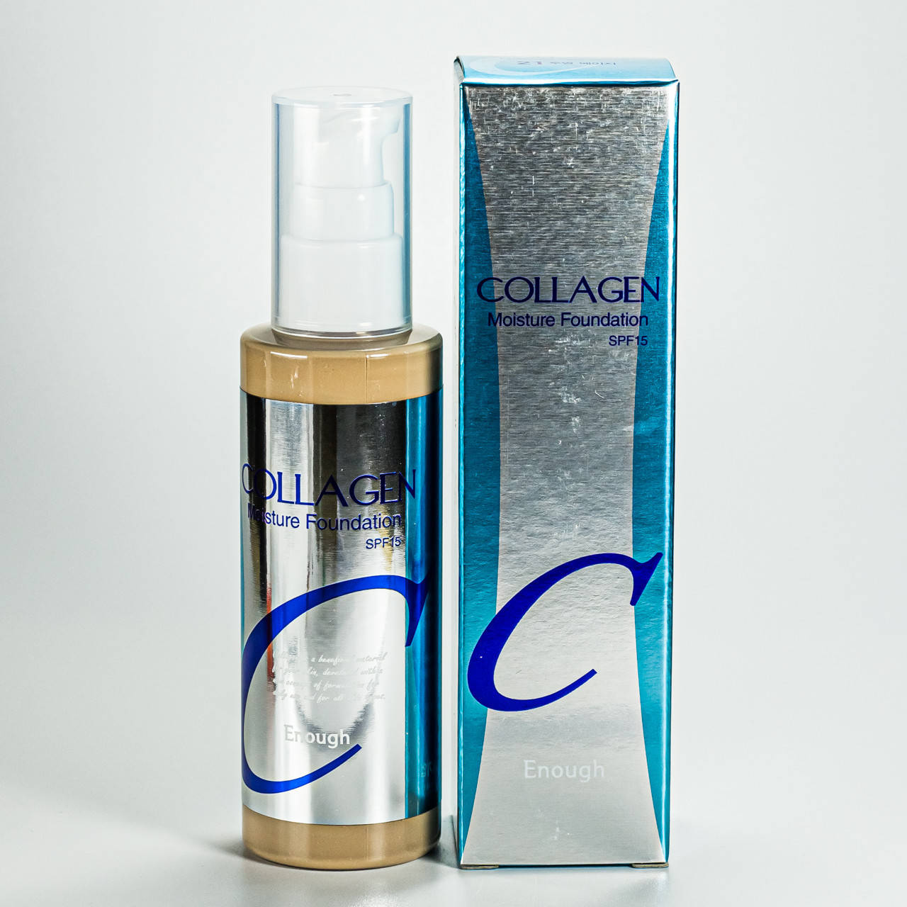 

Тональная основа для лица Enough Collagen Moisture Foundation SPF 15 увлажняющая 100 мл № 23 Тёмно-бежевая