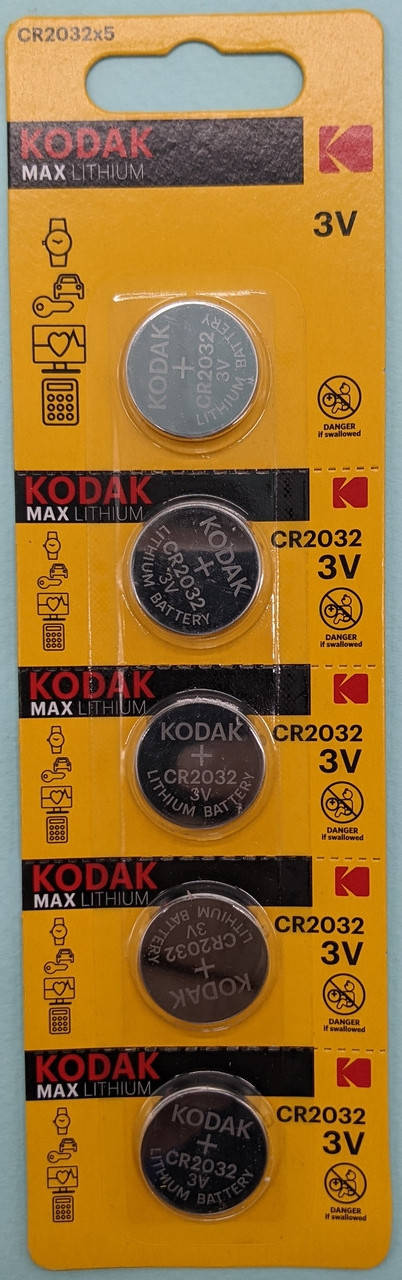 

Бат Kodak CR2032 Max litium 1*5шт відривні ціна за одну батарейку