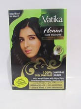 

Индийская чёрная краска для волос Vatika Henna с хной