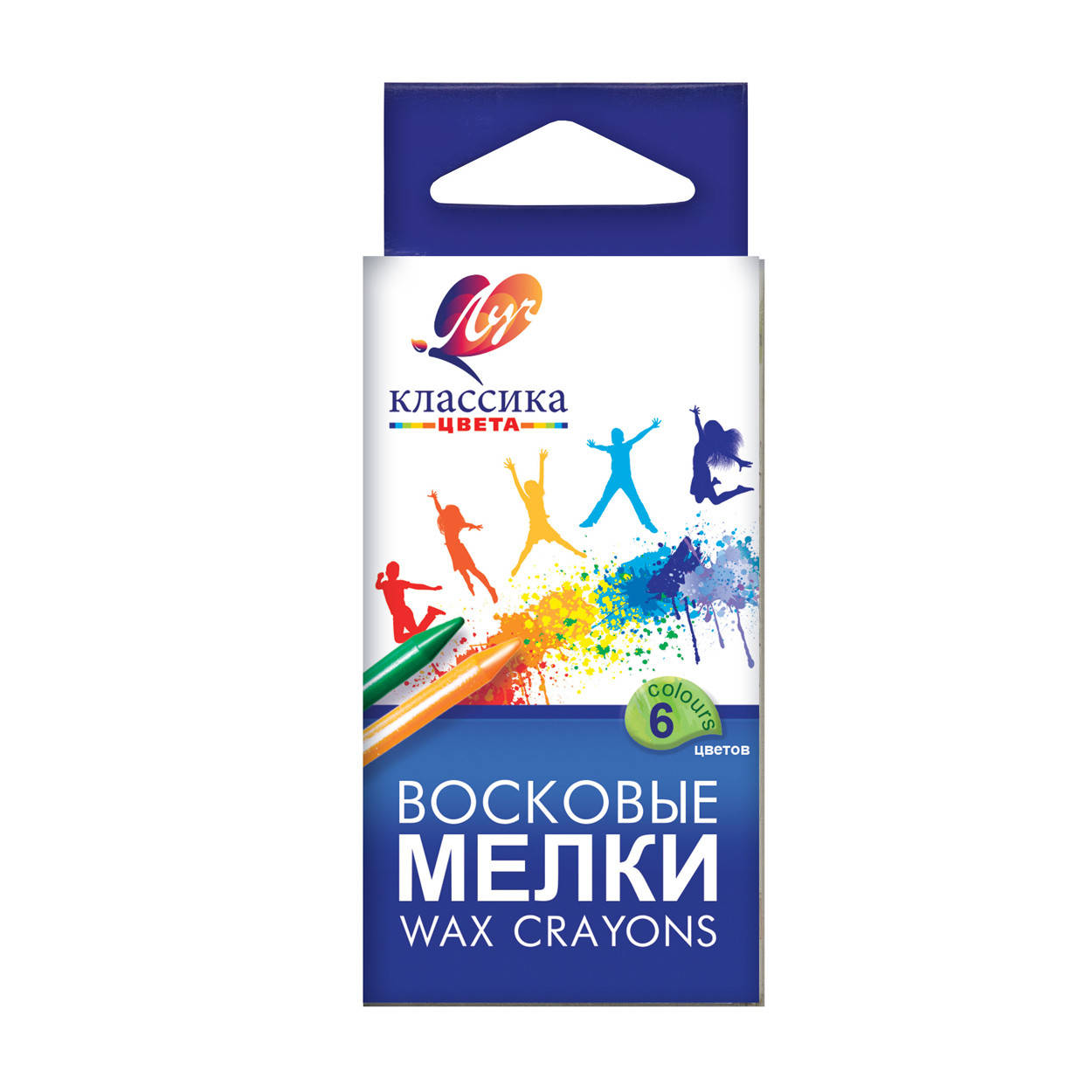 

Карандаш воск. круглый 6 цвета Классика (8*90) 12C860-08 код: 290103