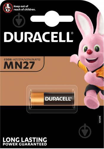 

Батарейка Duracell MN27 (27A) 12V блистер 1шт
