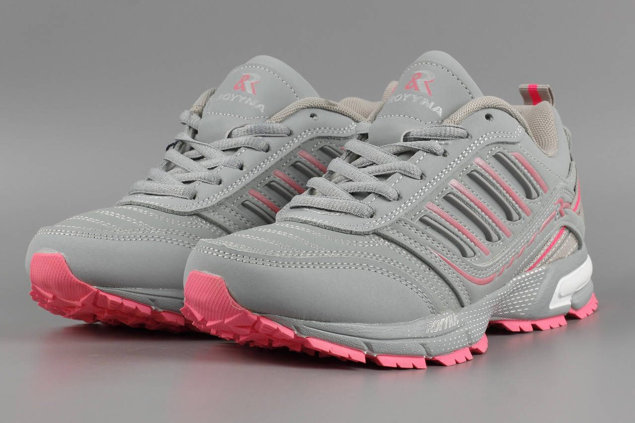 

Кроссовки унисекс женские серые Royyna 002Z-2 Ройна Бона Bona Размеры 36 37 38 39 41, Серый